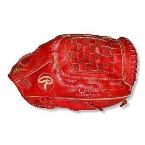 RARE * Red * Rawlings * Daryl Strawberry * RSG9 * Baseball Glove * RHT * Leather